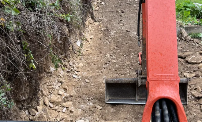 Maçonnerie terrassement pour mur bancher Tournus , Sennecey-Le-Grand, Ravat Charbonnier